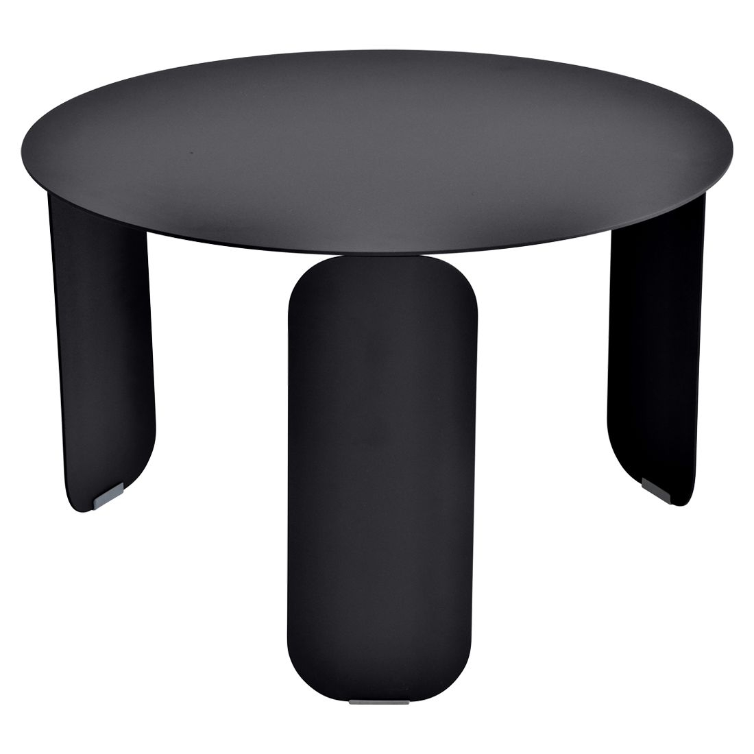 FERMOB Table Basse Ronde &Oslash;60 cm Bebop en Acier et Aluminium  R&eacute;glisse