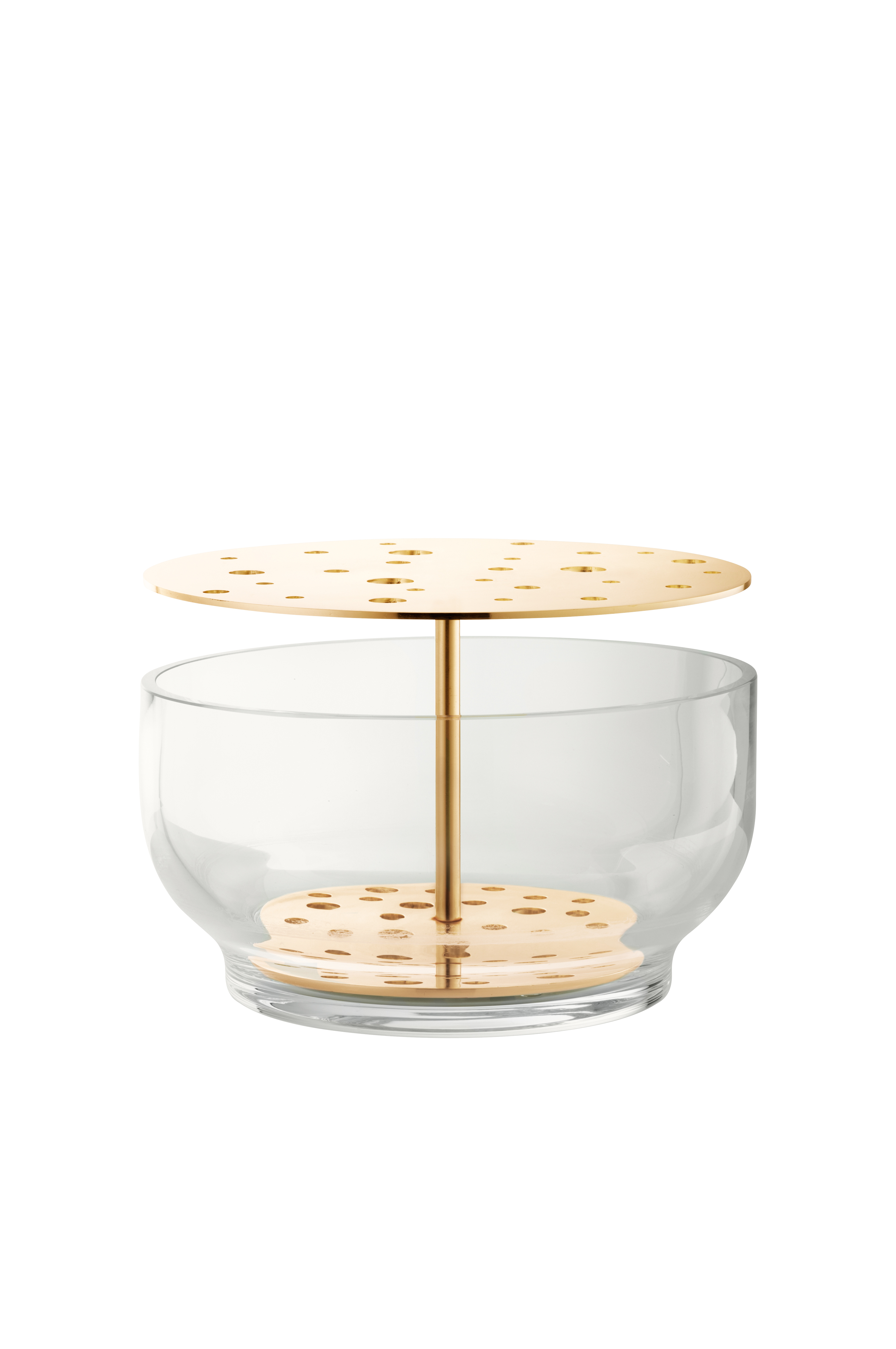 FRITZ HANSEN  - LA LAMPE DE POCHE Ikebana Vase Large, laiton / verre