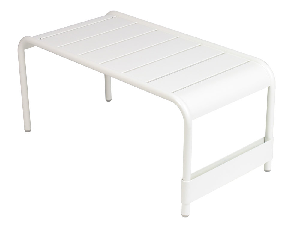 FERMOB  Table d'appoint LUXEMBOURG grand mod&egrave;le - 01 blanc coton
